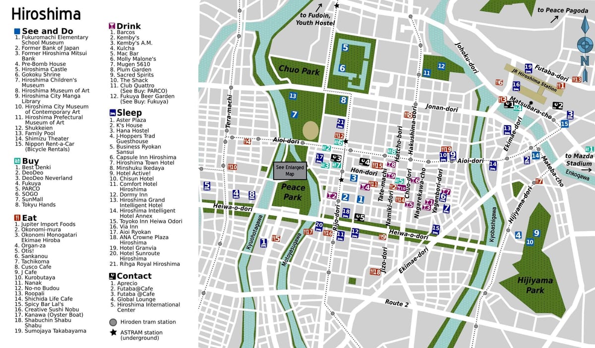bản đồ của hiroshima
