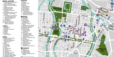 Hiroshima hấp dẫn, bản đồ